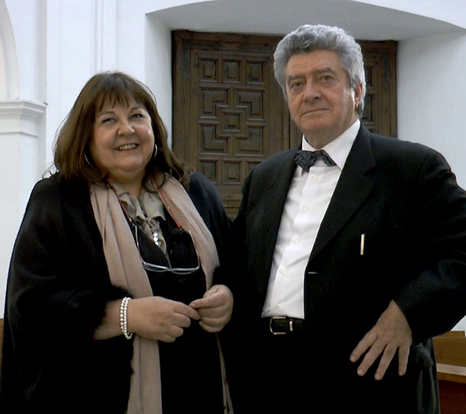  María Natividad de Santiago Blanco con su esposo Antonio R. Baciero 